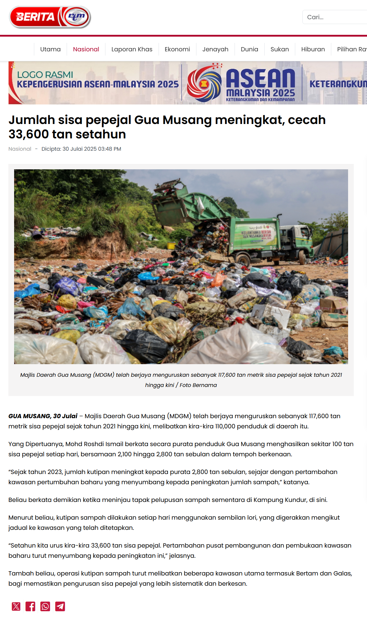 Jumlah%20sisa%20pepejal%20Gua%20Musang%20meningkat%20cecah%2033600%20tan%20setahun