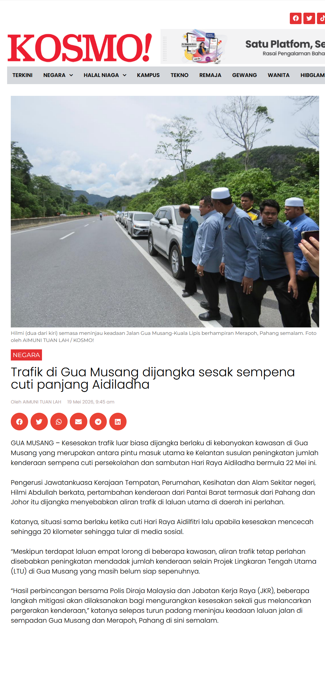 PETIKAN%20BERITA%20KOSMO%20BERTARIKH%2019%20MEI%202026%20 %20TRAFIK%20DI%20GUA%20MUSANG%20DIJANGKA%20SESAK